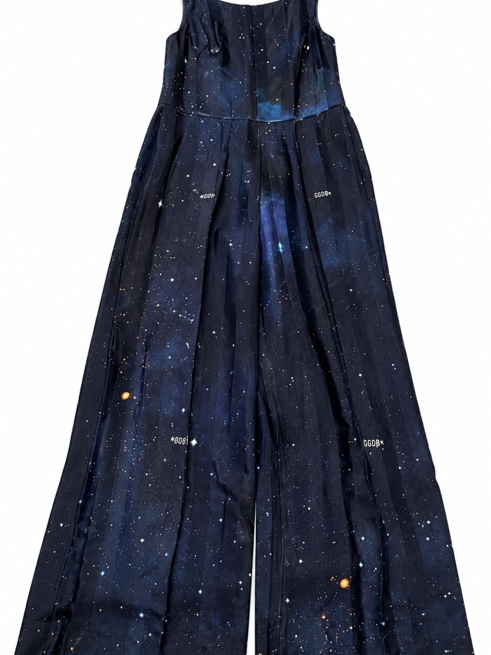 Golden Goose Navy Galaxy Print Wide-Leg Romper